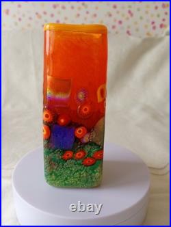 Mad Art Studio Glass Citrus rectanglar Vase 2008 (unbox) Mad Art Studio Glass Citrus rectanglar Vase 2008 (unbox)