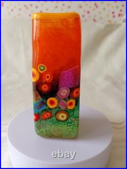 Mad Art Studio Glass Citrus rectanglar Vase 2008 (unbox) Mad Art Studio Glass Citrus rectanglar Vase 2008 (unbox)