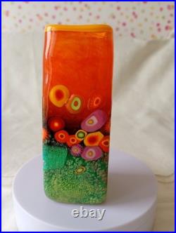 Mad Art Studio Glass Citrus rectanglar Vase 2008 (unbox) Mad Art Studio Glass Citrus rectanglar Vase 2008 (unbox)