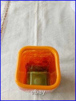 Mad Art Studio Glass Citrus rectanglar Vase 2008 (unbox) Mad Art Studio Glass Citrus rectanglar Vase 2008 (unbox)