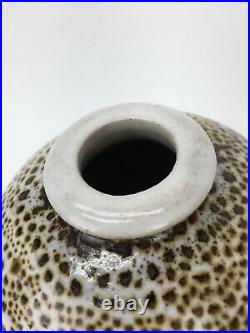 Maija Grotell Mid Century Modern Glazed Stoneware Vase Cranbrook Academy 1950s