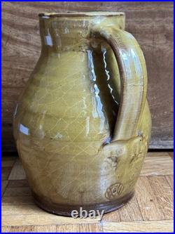 Margaret Leach Wye Valley Large Slipware Studio Pottery Jug A nice example