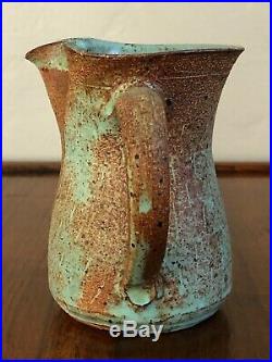Marguerite Wildenhain Pond Farm Pottery Incised Turquoise Pitcher Vase Frans