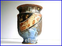 Marguerite Wildenhain Statuesque Stoneware Vase with Incised Wrap Around Design