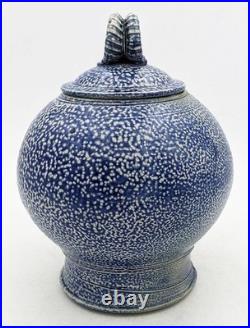 Mark Smith Studio Pottery Salt-glazed Stoneware Vase 2000