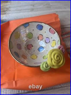 Mary Rose Young Ceramic Studio Bowl Signed Dated Mary Rose Young Ceramic Studio Bowl Signed Dated