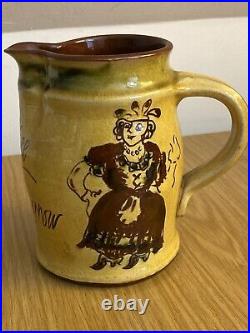 Mary Wondrausch OBE Studio Pottery Brickfields Slipware Jug