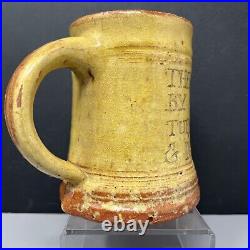 Michael Cardew @ Leach Pottery Calligraphic Detail on a Tankard 1923-1926 #1037