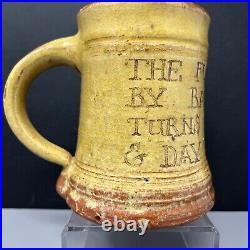 Michael Cardew @ Leach Pottery Calligraphic Detail on a Tankard 1923-1926 #1037