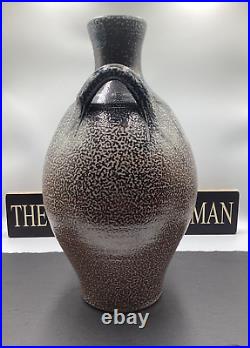 Michael Casson Handmade Twin Handle Bottle Studio Pottery Vase