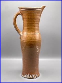 Michael Casson OBE Very Large Pitcher Jug Vase Salt Glaze Studio Pottery 43cm