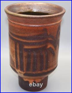 Michael Casson Studio Pottery Salt Glaze Stoneware Vase