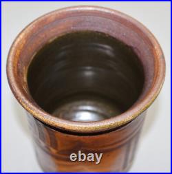 Michael Casson Studio Pottery Salt Glaze Stoneware Vase