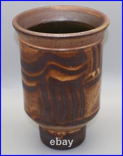 Michael Casson Studio Pottery Salt Glaze Stoneware Vase