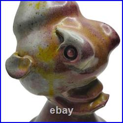 Mid-20th Century French Studio Pottery Vase Stylised Fish Form