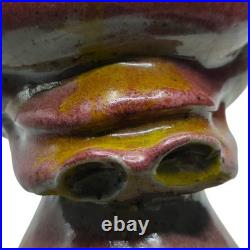 Mid-20th Century French Studio Pottery Vase Stylised Fish Form