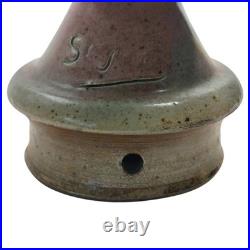 Mid-20th Century French Studio Pottery Vase Stylised Fish Form