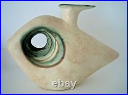 Mid 20th Century Nikos Dazelidis Abstract / Brutalist Art Pottery Ewer Vase MCM