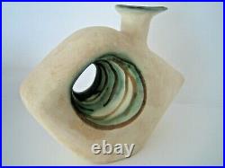 Mid 20th Century Nikos Dazelidis Abstract / Brutalist Art Pottery Ewer Vase MCM