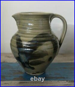Mid 20th century Alan Ward studio pottery jug. Made in Derbyshire. Signed