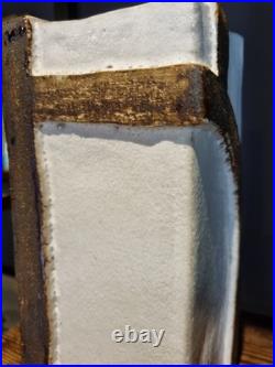 Mid Century 1975 Russell Collins Studio Pottery Vase Brutalist Organic Ceramic