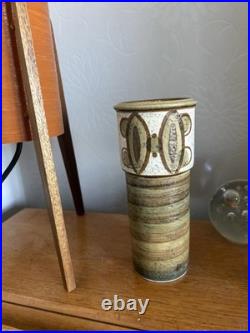 Mid Century Danish Studio Pottery Vase By Svend Aage Jensen For Soholm 1960's