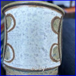 Mid Century Danish Studio Pottery Vase By Svend Aage Jensen For Soholm 1960's