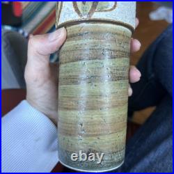 Mid Century Danish Studio Pottery Vase By Svend Aage Jensen For Soholm 1960's