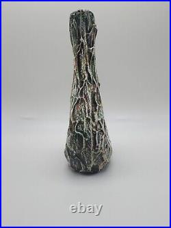 Mid Century French Studio Pottery Free Form Vase Attributed To Vallauris C. 1960s