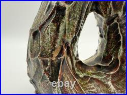 Mid Century French Vallauris Studio Pottery Freeform Vase 25cm