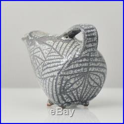 Mid Century Modern Fat Lava Studio Art Pottery Object Vase Unknown Artist