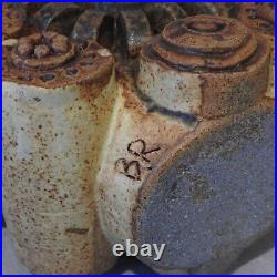 Mid Century Rare Bernard Rooke Toroidal Vase-Brutalist Studio Pottery- Vintage