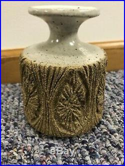 Mid Century Robert Maxwell Starburst Sunburst Studio Pottery Vase MCM California