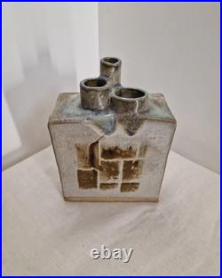 Mid Century Studio Brutalist Pottery Vase