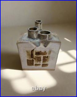 Mid Century Studio Brutalist Pottery Vase