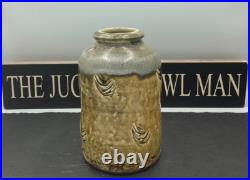 Mike Dodd Stoneware Iron Glaze And Incised Decoration Studio Pottery Vessel Mike Dodd Stoneware Iron Glaze And Incised Decoration Studio Pottery Vessel