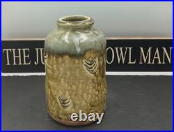 Mike Dodd Stoneware Iron Glaze And Incised Decoration Studio Pottery Vessel Mike Dodd Stoneware Iron Glaze And Incised Decoration Studio Pottery Vessel