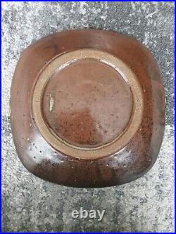 Mike Dodd Studio Pottery Japanese Mingei Style Stoneware Dish 21cm x 21cm