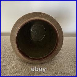 Mike Dodd Studio Pottery Stoneware Lidded Green-Blue Jar/Perfect/Signed