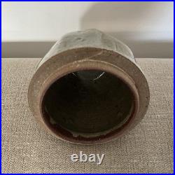 Mike Dodd Studio Pottery Stoneware Lidded Green-Blue Jar/Perfect/Signed