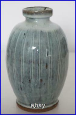 Mike Dodd Studio Pottery Stoneware Vase Hares Fur Glaze c. 20th/21st