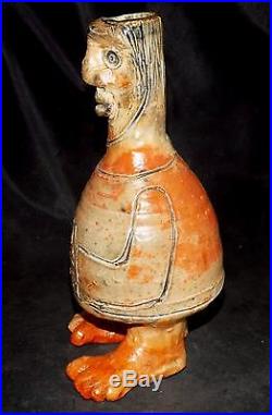 Mike Norman Studio Pottery Man face vase Warren Mackenzie Ron Meyers