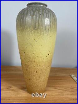 Monumental 13 Justin Teilhet Signed Studio Pottery Drip Vase Ohio Artist