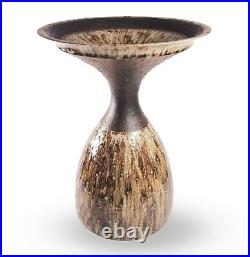 Monumental 41cm Graeme James Studio Pottery Flared Vase STUNNING Coper Rie Style Monumental 41cm Graeme James Studio Pottery Flared Vase STUNNING Coper Rie Style