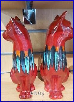 New Studio Poole Pottery Delphis Design Large Cat Right Or Left Available