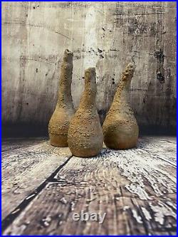 Newquay studio art pottery set of three Abstract Vase