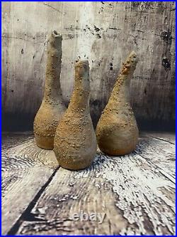 Newquay studio art pottery set of three Abstract Vase