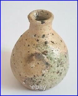 Nic Collins-Barn Pottery-Moretonhampstead-Devon-Wood Fired -'Bottle' Vase-Signed