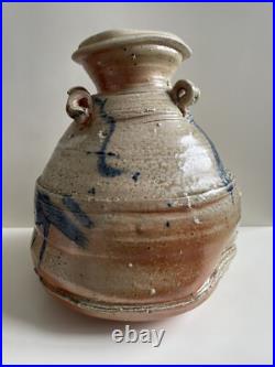 Nic Collins Powdermills Very Large studio pottery lugged vessel. Superb