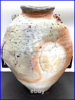Nic Collins Stoneware Wood Fired Large Vase Studio Pottery Nic Collins Stoneware Wood Fired Large Vase Studio Pottery